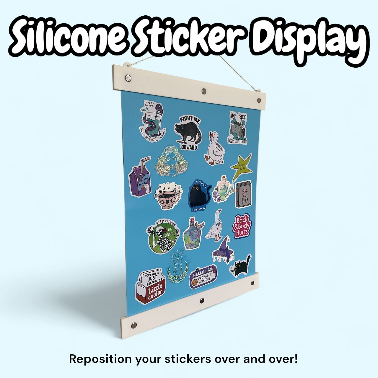 Silicone Sticker display